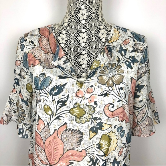 Loft shimmer dress flounce hem - Picture 4 of 15